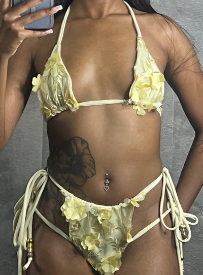 Give Me My Flowers lace Bikini Set